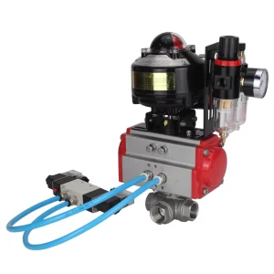 Stainless Steel AISI 316 3-Way L-Type Actuator Valve BV3232P-SP-3L-T Threaded Standard Bore