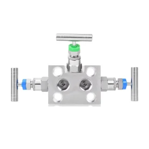 Stainless Steel Alloy Brass 3-Way Compact Manifold Instrument Valve for Natural Gas and Oil High-Temperature Media