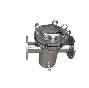 Stainless Steel Angle Flanged Welded Straight Through 4 Inch Hydraulic Dirt Remover Filter