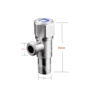 Stainless Steel Angle Valve 1 2 Nickel Brushed Faucet Accessories Angle Stop Valve Factory Price