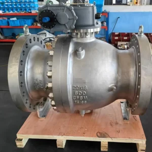 Stainless Steel Ball Valve ASME B16.34 Metal Seated Valve Cavity Filled Ball High Temperature Gear Operated