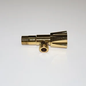 Stainless Steel Body 90 Degree Gold Water Stop Valve Modern Bathroom Angle Valve Faucet Accessories
