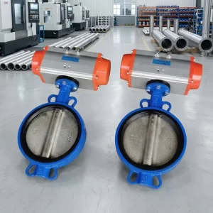 Stainless Steel Butterfly Valve CF8M PN40 DN80 Bi-Directional ANSI Class VI Pneumatic Actuator