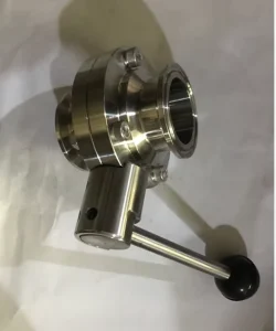 Stainless Steel Butterfly Valve Clamped for Sanitary Dairy Equipments