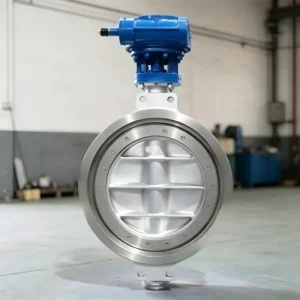 Stainless Steel Butterfly Valve Double Flanged 316L 304 CF8M CF3M 6″ 8″ 10″ 12″ PN10 Pneumatic Actuated Water