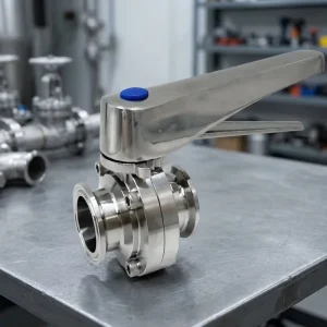 Stainless Steel Butterfly Valve F316 Body PN16 DN80 Concentric (Zero Offset)