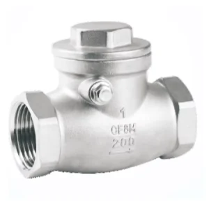 Stainless Steel CF8 CF8M Non Return Thread End Swing Check Valve for Water Oil Oem