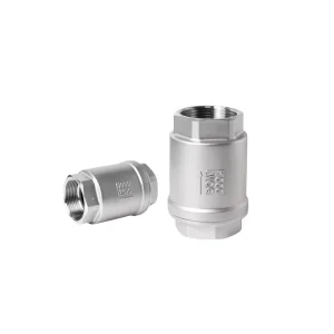 Stainless Steel Check Valve Threaded Vertical Anti backflow Corrosion resistant Water Purification Equipment Sewage Treatment