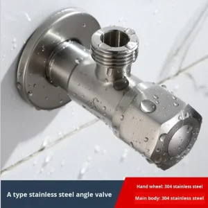 Stainless Steel Cold Water Shut-off Angle Valve for Bathroom and Kitchen