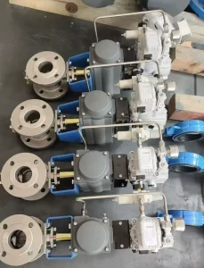 Stainless Steel Control Valve ASME B16.34 Metal Seated Actuated Valve for Power Plant