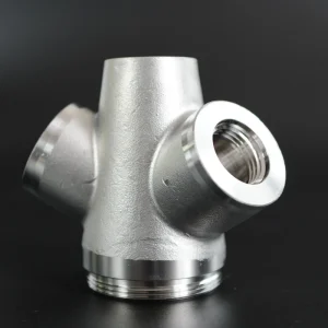 Stainless Steel Die Cast Y Type 3 Way Valve Body Precision CNC Machined Fluid Control Manifold Housing Class 101 Mold