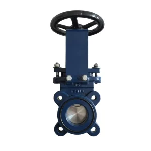Stainless Steel Disc Metal Seat Knife Gate Valve Z73H 10P Resilient Manual Sludge Valve Bulk Material Cement Plant CLASS Sealing