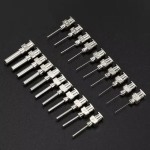 Stainless Steel Disposable Bayonet Blunt Tip Dispensing Glue Needles