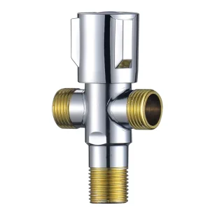 Stainless Steel Double Angle Valve for Kitchen and Bathroom Faucet Accessories