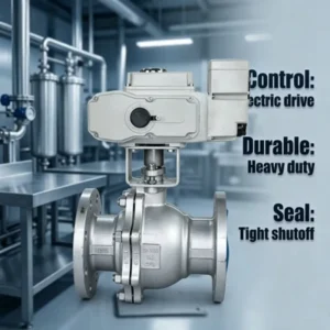 Stainless Steel Electric Flange Ball Valve High Temperature OEM Control for Water Gas Oil Acid Electric Ball Valve