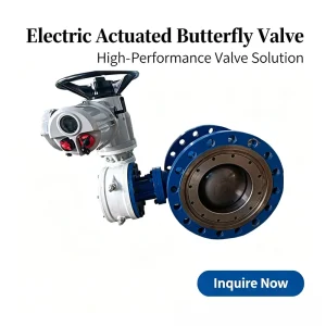 Stainless Steel Electric Turbine Flanged Triple Eccentric Hard Seal Floating Ball Butterfly Valve for Water Oil OEM Customizable