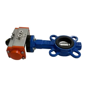 Stainless Steel Flanged Automated Pneumatic Control Butterfly Valve-Quick Shutoff Durable Design 1.6MPa Flanged Connection