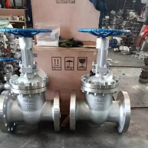 Stainless Steel Gate Valve 304 316 CF8M 4 Inch DN100 Class 300 Flanged Rising Stem In Stock