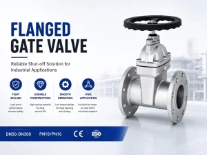 Stainless Steel Gate Valve Manual Flanged Gate Valve EPDM Seal DN50-DN300 PN10/PN16 for Industrial Piping Systems Fire Fighting