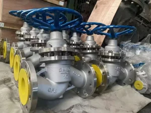 Stainless Steel Globe Valve ASTM A182 F304L 150LB Flanged Rising Stem Fuel Gas Pipeline