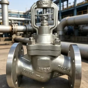 Stainless Steel Globe Valve Piston Type 316L 304 CF8M CF3 Duplex Hastelloy 3″ 6″ 8″ 10″ Class 300 Power Plant