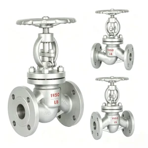 Stainless Steel Globe Valve Water Shutoff Flanged Connection PN16 OEM Available