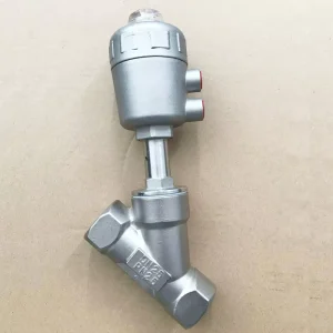 Stainless Steel Head High Temperature Water Gas Steam Pneumatic Operated Angle Seat Valve Tri clamp Connection
