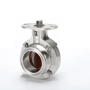 Stainless Steel High Platform Butterfly Valve Sanitary Electric High Performance Quick Release Clamp Water ISO Standard