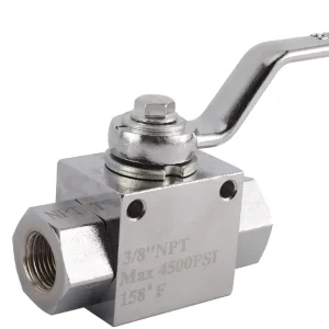 Stainless Steel High Pressure 3/8 Inch Quick Connector Washer Ball Valve Kit for Power Washer Hose