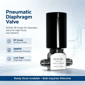 Stainless Steel High Pressure Manual Pneumatic Diaphragm Valves for Gas and Oil Industry Equipment System