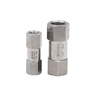Stainless Steel High Pressure One Way Valve Instrument Check Valve 1/8-1/2 NPT BSP Female Thread Non Return Valve
