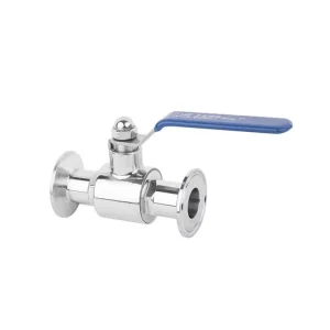 Stainless Steel Hygienic Two-Way Sanitary Ball Valve, Manual, Clamped or Threaded