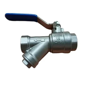 Stainless Steel Industrial Ball Valve with Built in Strainer Filter