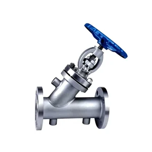 Stainless Steel Insulated Flange Globe Valve Manual Drive High Temperature Steam Petrochemical Application Model BJ41W