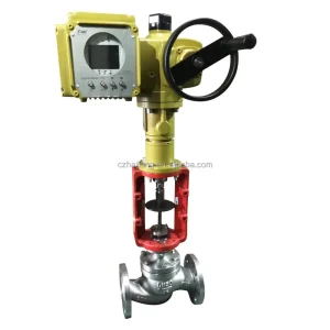 Stainless Steel Intelligent Electric Regulating Valve Low Noise Anti Cavitation Electric Control Valve