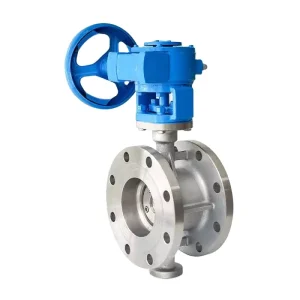 Stainless Steel Manual Flanged Hard Seal Butterfly Valve DN50 DN1400 PN 10 PN25