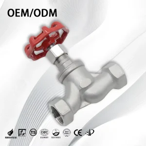 Stainless Steel Manual Globe Control Valve for High Pressure Water Flow 1 2 to 2 NPT BSP Thread