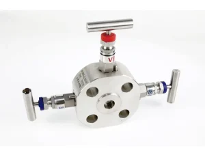 Stainless Steel Manual High Pressure Two-Valve Group Single-Flange Double-Isolation Gas Valve