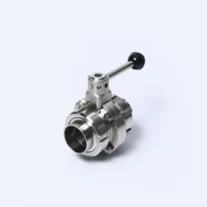 Stainless Steel Manual High Temperature External Thread Welded Butterfly Valve Full Set Soft Seal Adjustable Pull Rod Chemical