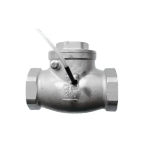 Stainless Steel Manual Horizontal Check Valve with Internal Thread Swing One-Way Corrosion-Resistant for Water Media