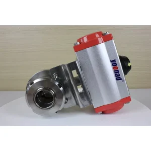 Stainless Steel Manual Pneumatic Sanitary Butterfly Valve for Water Oil Food