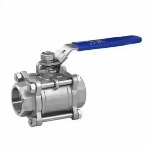 Stainless Steel Manual Three Piece Ball Valve for Water Gas Oil Acid High Temperatures OEM Customizable