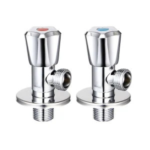 Stainless Steel Modern Angle Valve with Bright Electroplating for Bathroom Accessories Water-Saving & Easy Installation