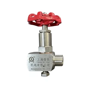Stainless Steel Needle Valve PN6.4MPa R1/2 Male to G1/2 Female Thread High Pressure Instrument Valve