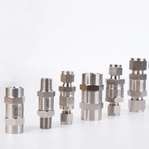 Stainless Steel One Way Check Valve Female NPT 1/4 Inch 1nch High Pressure PEEK Sealing Custom OEM for Hydraulic Systems