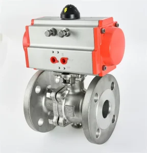 Stainless Steel Pneumatic Butterfly Valve Precision Casting Ball Valve