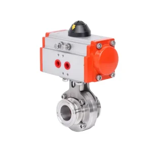 Stainless Steel Pneumatic Quick Installation Valve Sanitary Horizontal Clamp Chuck butterfly Valve Quick Opening butterfly Valve