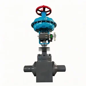 Stainless Steel Pneumatic Steam Control Valve with Digital Positioner and Manual Override for Oil Pipeline