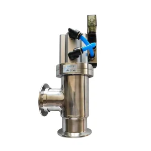 Stainless Steel Pneumatic Vacuum Angle Valve