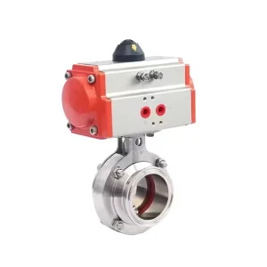 Stainless Steel Quick-install Butterfly Valve Clamp Type Butterfly Valve Pneumatic Sanitary Butterfly Valve